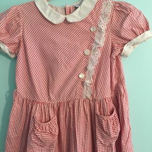 30s-40s juniors gingham mini dress